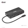 HUB CLUB3D USB Gen2 Type-C para Dual DisplayPort 4k60Hz 7-in-1