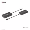 HUB CLUB3D USB Gen2 Type-C para Dual DisplayPort 4k60Hz 7-in-1