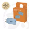 Carregador USB-C CLUB3D 2-Pack 30 Watt branco, interior, AC, azul