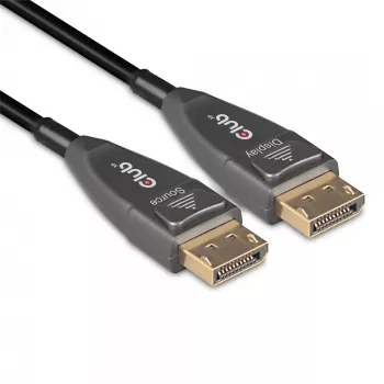 Cabo ótico ativo CLUB3D DisplayPort 1.4 unidirecional 4K120Hz 8K60Hz M/M 20m/65.62ft