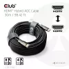 Cabo AOC híbrido CLUB3D HDMI™ 8K60Hz/4K120Hz 30m / 98,42 ft, 30 m, HDMI tipo A (Standard), HDMI tipo A (Standard), 48 Gbit/s, preto