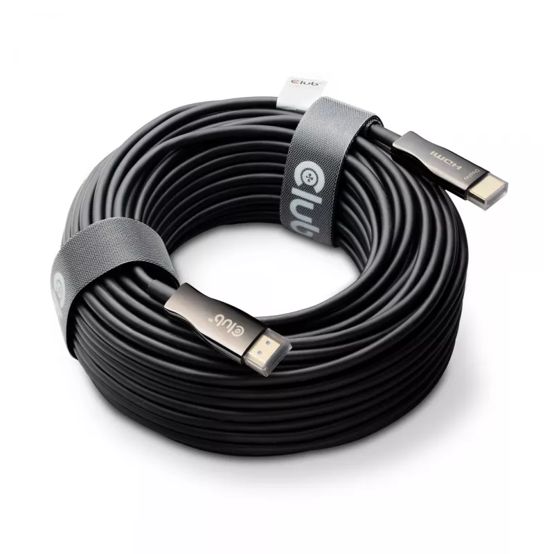 Cabo AOC híbrido CLUB3D HDMI™ 8K60Hz/4K120Hz 30m / 98,42 ft, 30 m, HDMI tipo A (Standard), HDMI tipo A (Standard), 48 Gbit/s, preto