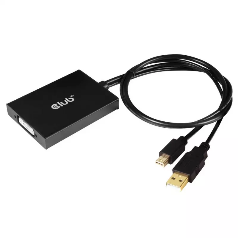 Adaptador ativo MiniDisplayPort 1.2a para Dual Link DVI-D CLUB3D CAC-1130