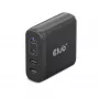 Carregador de viagem CLUB3D 100W tecnologia GaN, quatro portas USB Type-A(2x) e -C(2x), suporte Power Delivery(PD) 3.0