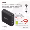 Carregador de viagem CLUB3D 100W tecnologia GaN, quatro portas USB Type-A(2x) e -C(2x), suporte Power Delivery(PD) 3.0