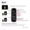 Carregador de viagem CLUB3D 100W tecnologia GaN, quatro portas USB Type-A(2x) e -C(2x), suporte Power Delivery(PD) 3.0