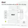 Carregador de viagem CLUB3D 100W tecnologia GaN, quatro portas USB Type-A(2x) e -C(2x), suporte Power Delivery(PD) 3.0