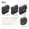 Carregador de viagem CLUB3D 100W tecnologia GaN, quatro portas USB Type-A(2x) e -C(2x), suporte Power Delivery(PD) 3.0