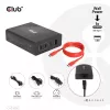 Carregador de viagem CLUB3D 132W tecnologia GaN, quatro portas USB Type-A e -C, suporte Power Delivery (PD) 3.0