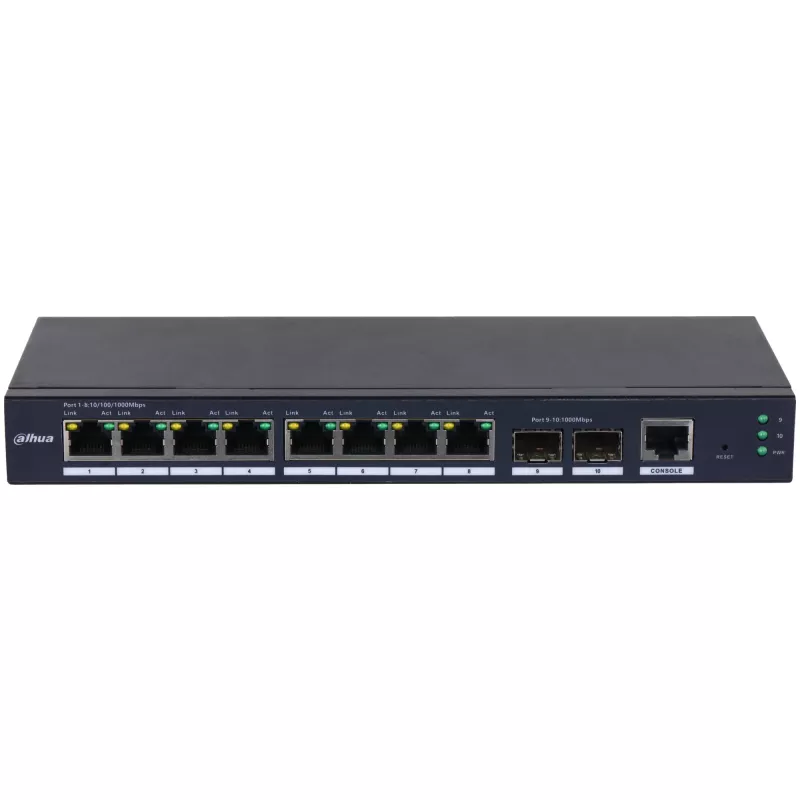 Dahua Technology SG4010-2F gerido L2 Gigabit Ethernet (10/100/1000) preto