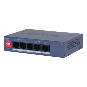 Dahua Technology CS4005-4ET1GT-36 switch de rede gerido L2 Gigabit Ethernet (10/100/1000) Power over Ethernet (PoE) azul