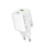 Carregador de interior USB-C 45W AC MediaRange MRMA113-2 para smartphone e tablet, branco, entrada 100–240 V