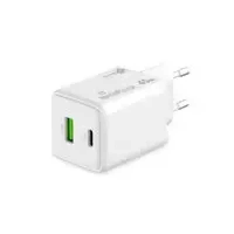 Carregador de interior USB-C 45W AC MediaRange MRMA113-2 para smartphone e tablet, branco, entrada 100–240 V