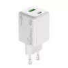 Carregador de interior USB-C 45W AC MediaRange MRMA113-2 para smartphone e tablet, branco, entrada 100–240 V