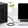 Cabo de áudio Vention 3,5 mm TRRS (ficha) para 2×RCA (ficha), 2 m, preto
