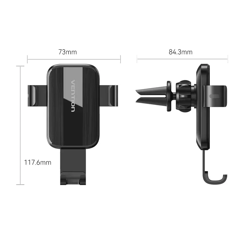 Vention KCTB0 suporte automático de telemóvel para a grelha de ventilação do carro, preto