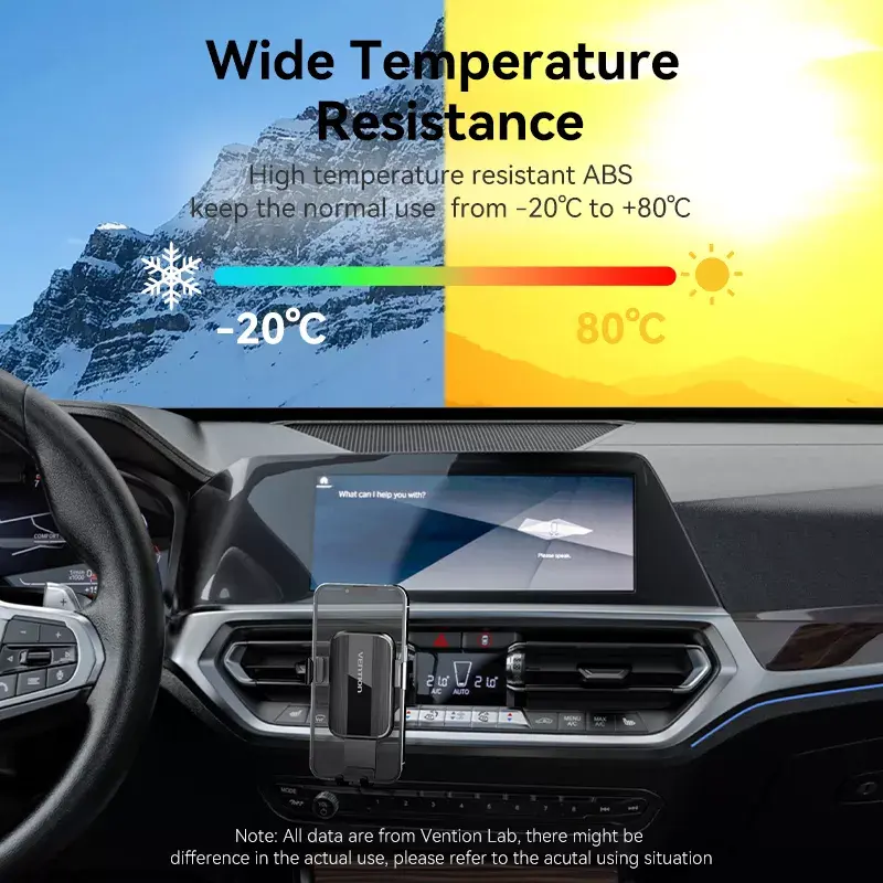 Vention KCTB0 suporte automático de telemóvel para a grelha de ventilação do carro, preto