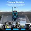 Vention KCOB0 suporte de telemóvel para automóvel com fixação automática e ventosa, tipo quadrado, preto
