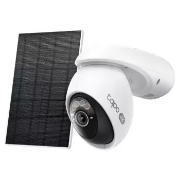 Câmara de vigilância IP TP‑Link Tapo C660 KIT — 8 MP 3840×2160, objetiva 4 mm, 20 fps, Wi-Fi e Ethernet, para exterior IP65, visão noturna IR 12 m