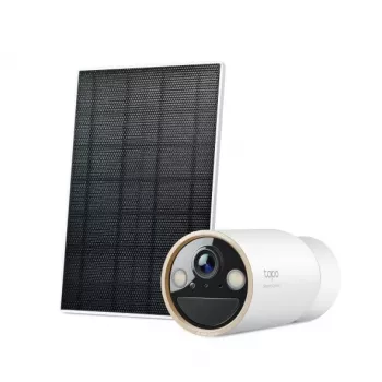 Câmara de vigilância IP TP-Link Tapo C460 KIT — exterior tipo bullet, 8 MP 3840×2160, zoom digital 12×, montagem na parede, áudio bidirecional, Wi‑Fi, branco
