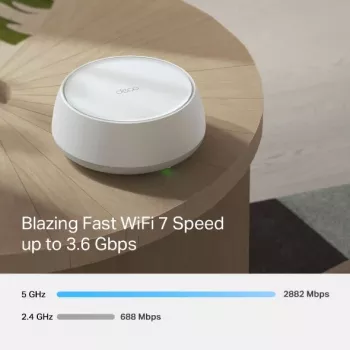 Sistema Wi-Fi Mesh TP-Link DECO BE22(1-PACK) dupla banda (2,4 GHz / 5 GHz) Wi-Fi 7 (802.11be) branco 2 internas