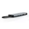 Hub USB Type-C TP-Link UH7021C — HDMI, USB 3.2 Gen1, USB 2.0, SD/microSD, 5000 Mbit/s, alumínio preto