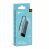 Hub USB Type-C TP-Link UH7021C — HDMI, USB 3.2 Gen1, USB 2.0, SD/microSD, 5000 Mbit/s, alumínio preto