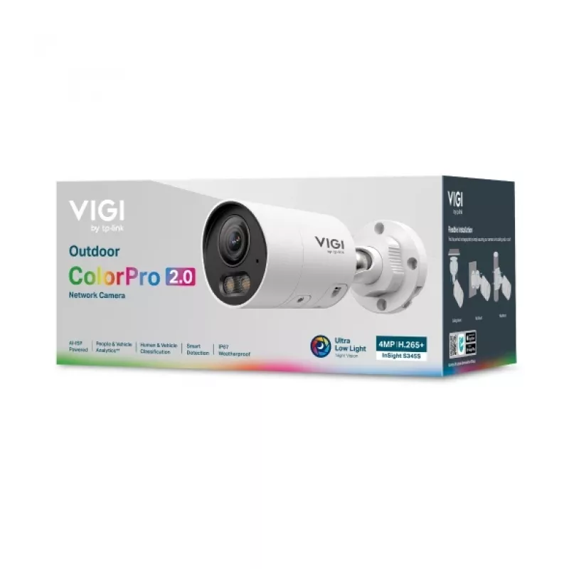 Câmara de vigilância IP TP-Link InSight S345S bullet exterior 2688 x 1520 píxeis teto/parede/poste