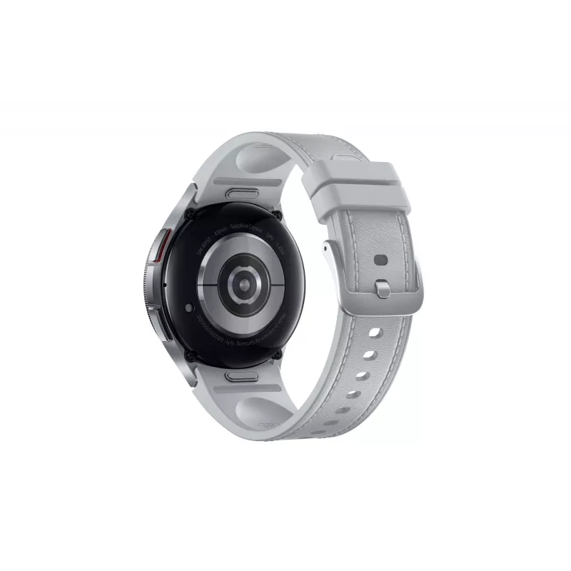 Samsung Galaxy Watch6 Classic 43 mm ecrã tátil digital prateado