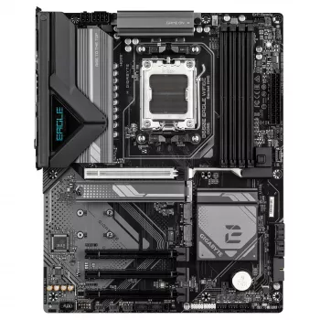 Placa-mãe GIGABYTE B650E EAGLE WIFI6E - CPUs AMD Ryzen 9000 Series, VRM 8+2+2 fases, até 8200MHz DDR5 (OC), 1xPCIe 5.0 + 2xPCIe 4.0 M.2, LAN 2.5GbE, WIFI 6E, USB 3.2 Gen 2
