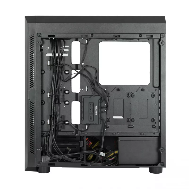 Chieftec Scorpion 3 GL-03B-OP caixa Midi Tower, ATX/MicroATX/Mini-ITX, preta, RGB, painéis de vidro