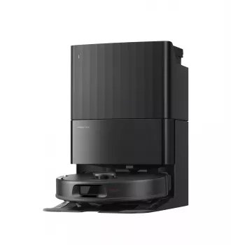 Aspirador robô Roborock Q Revo L — robô redondo com saco de pó, capacidade de pó 0,33 l, base 2,7 l, 180 min de autonomia, 5200 mAh, preto