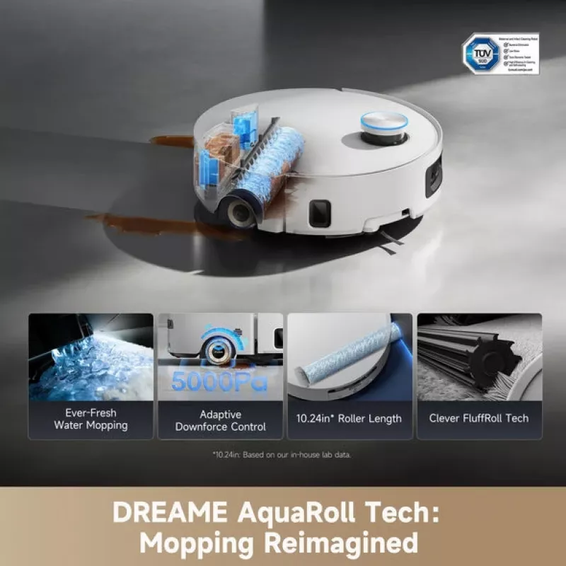 Aspirador robô Dreame Aqua10 Ultra Roller Complete branco