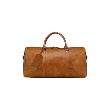 Mala de fim de semana dbramante1928 Kastrup 2 - Castanho, Unissexo, Mala de mão, Fecho de correr, Bolso frontal, Índia, Castanho