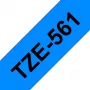 Fita laminada Brother 36mm, Preto sobre Azul, TZe, Cinzento, Transferência térmica, China, 5 ano(s)