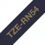 Fita de etiquetas Brother TZE-RN54 Dourado sobre azul-marinho