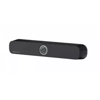 Microfone Sennheiser TEAMCONNECT BAR S VIDEO BAR — altifalantes integrados, supressão de ruído, USB/Plug-and-Play