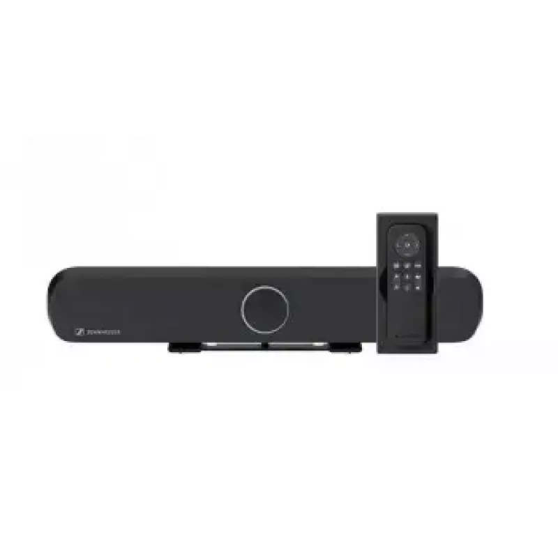 Microfone Sennheiser TEAMCONNECT BAR S VIDEO BAR — altifalantes integrados, supressão de ruído, USB/Plug-and-Play