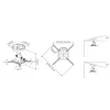 Suporte de teto Multibrackets M Universal Projector 200 com ajuste fino