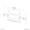 Suporte para portátil Neomounts ADS20-425BL1 11,6-17,3 polegadas - VESA - universal