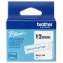 Fita de etiquetas Brother BTAG-133 Azul sobre Transparente