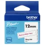 Fita de etiquetas Brother BTAG-232 Vermelho sobre Branco 1,2 cm 4 m