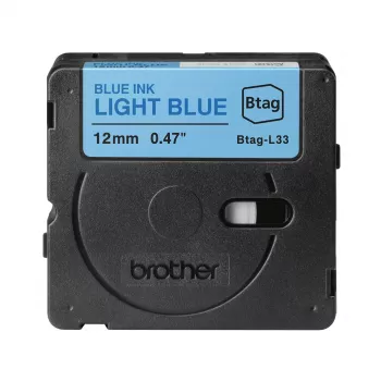 Fita de etiquetas Brother BTAG-L33 Azul sobre Azul-claro 1,2 cm 4 m