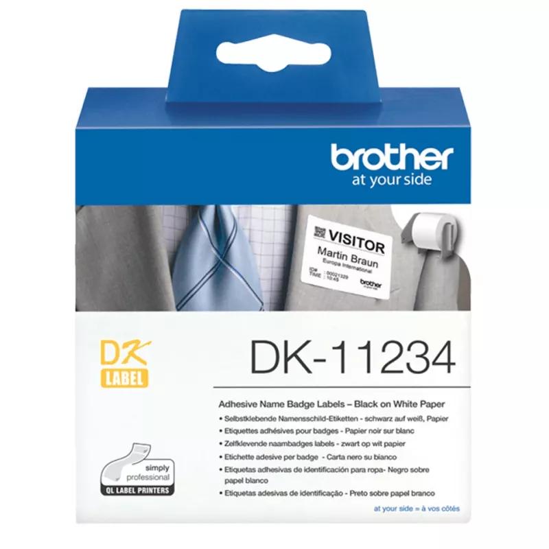 Etiqueta de impressora Brother DK-11234 Branco etiqueta de impressora autoadesiva