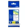 Fita de rotulagem Brother TZe145 18 mm branco sobre transparente