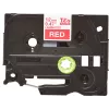 Fita de rotulagem Brother TZE-435 branco sobre vermelho