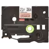 Fita de etiquetas Brother TZe TZEB31 12 mm preto sobre laranja fluorescente