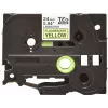 Fita laminada Brother TZe preto sobre amarelo fluorescente 2,4 cm 5 m