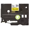 Fita de rotulagem Brother TZE-FX621 preto sobre amarelo