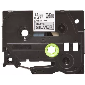 Fita de rotulagem Brother TZE-M931 preto sobre prateado